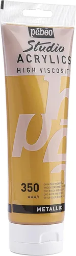 Miniatura 74 de PEBEO Studio Acrílicos de Alta Viscosidad, Acrílico Fino, 250 ml - Plata Iridiscente, 8.45 Fl Oz (Paquete de 1)