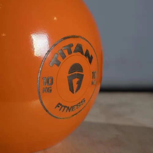 Miniatura 3 de Titan Fitness Pesa rusa de competencia, fundición de una sola pieza, marcas KG, entrenamiento de cuerpo completo