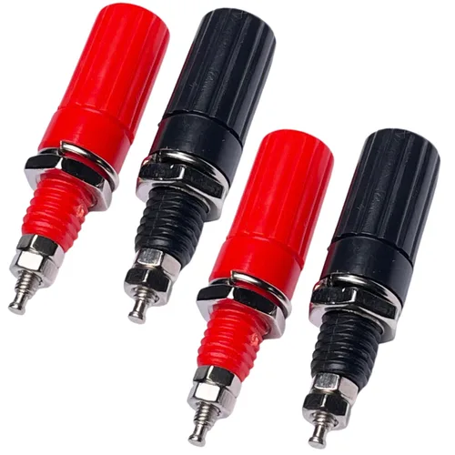 Miniatura 6 de CESS Conector de terminal de amplificador de poste de unión Banana Plug Jack Socket Panel/Conectores de montaje en chasis - Longitud: 1.8
