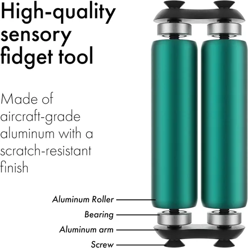 Miniatura 8 de ONO Roller - Juguete fidget de mano para adultos Ayuda a aliviar el estrés, la ansiedad, la tensión Promueve el enfoque, la claridad Diseño