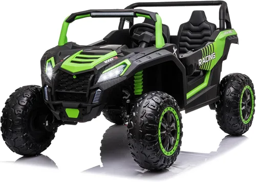 Miniatura 10 de NEWQIDA XXXL Vehículo de juguete de 24 V con batería para niños grandes 4WD Buggy UTV con neumáticos EVA, coche eléctrico para niños con control