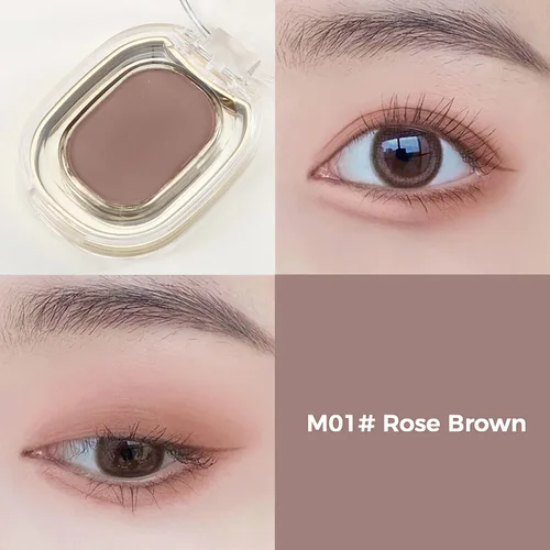 Miniatura 3 de Erinde Paleta de sombra de ojos mate marrón claro, alto pigmento, larga duración, color intenso, desnudos neutros desnudos mate prensado en polvo