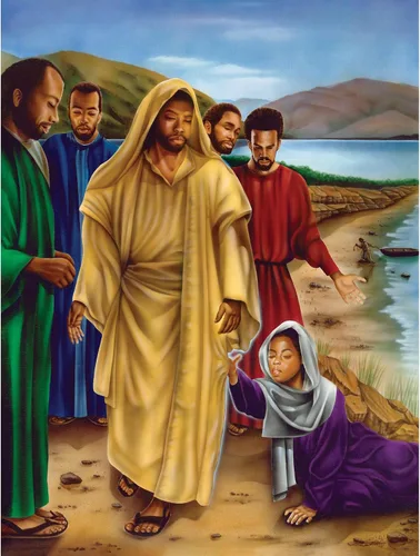 African American Expressions - Hem of His Garment Puzzle - Rompecabezas bíblico afroamericano de 500 piezas para adultos | Rompecabezas cristiano