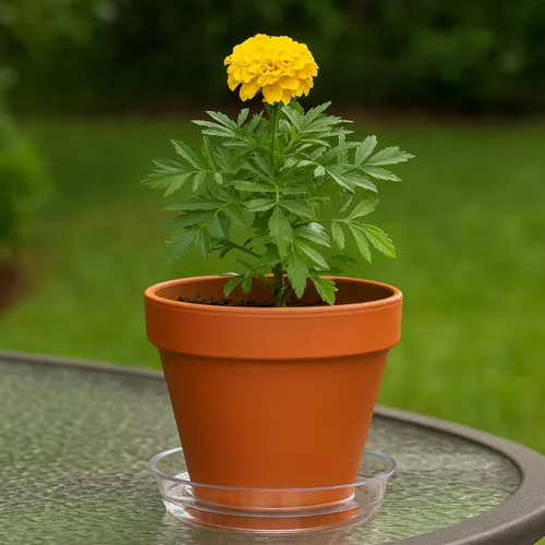 Miniatura 4 de Curtis Wagner Plastics - Platillos para plantas (paquete de 5), transparentes, redondos