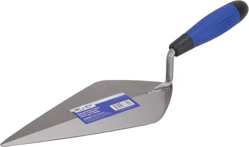 Edward Tools Paleta de ladrillo – Paleta de señalización Pro Line con hoja de acero de alto carbono – Mango Ergo-Soft Comfort – Acero forjado en una