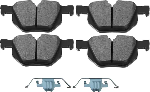 SCITOO Kit de pastillas de freno semimetálicas D1042 - Ajuste trasero para BMW 525i/530i/525xi, X5, 528i/535i xDrive, X6