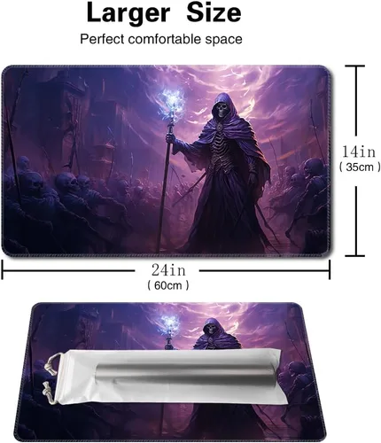 Miniatura 2 de MTG - Tapete de juego de 24 x 14 pulgadas, bolsas de almacenamiento antideslizantes, ideal para entusiastas de los juegos de cartas, alfombrilla