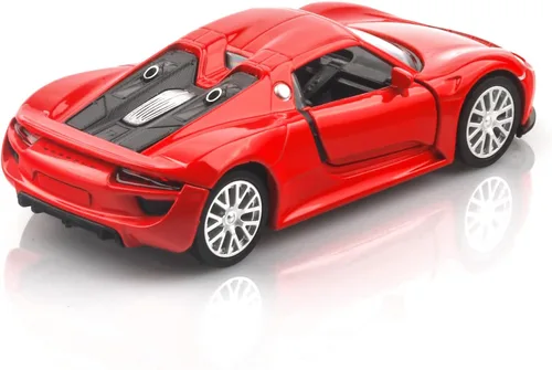 Miniatura 2 de TOKAXI Modelo Porsche 918 Spyde a escala 1/36, vehículos de tracción hacia atrás, autos de juguete Porsche, regalos de autos para niños y niñas