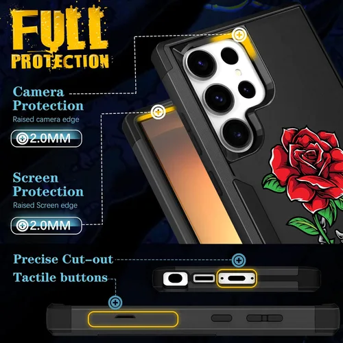 Miniatura 352 de Funda para Samsung Galaxy S22 - Funda de Teléfono para Mujeres Chicas Lindas Cubierta Diseño Único Estético Genial para Adolescentes Kawaii Fresa