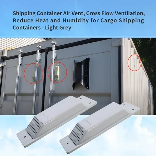 Miniatura 2 de Ventilación de aire para contenedores de envío, ventilación de flujo cruzado, reduce el calor y la humedad para contenedores de envío de carga