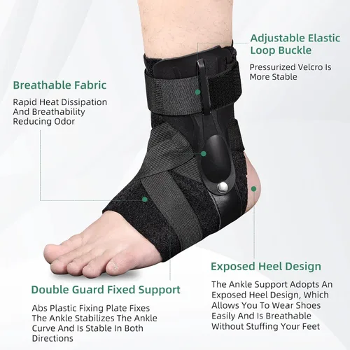 Miniatura 4 de Tobillera transpirable para lesiones deportivas, esguince para lesiones de ligamentos y tobillos inestables, soporte de tobillo y estabilizador
