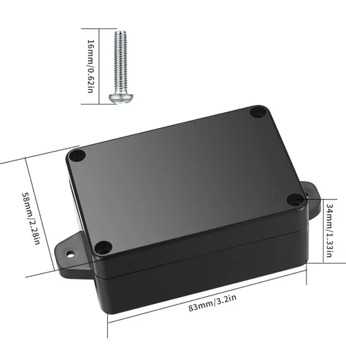 Miniatura 2 de Caja de Proyecto, 4 piezas Cajas de Conexiones, Cajas Eléctricas Impermeables IP65, Plástico ABS a Prueba de Polvo Caja de Proyecto Eléctrico Cajas