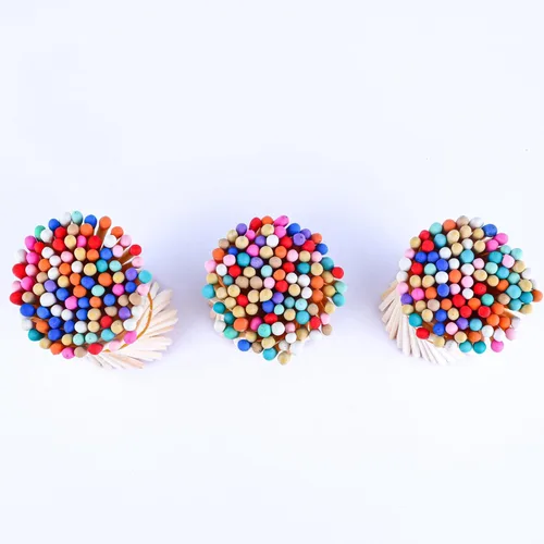 Miniatura 4 de 200 fósforos decorativos de arcoíris de 3 pulgadas, fósforos de seguridad de madera largos de alta calidad para velas, velas de iluminación, velas