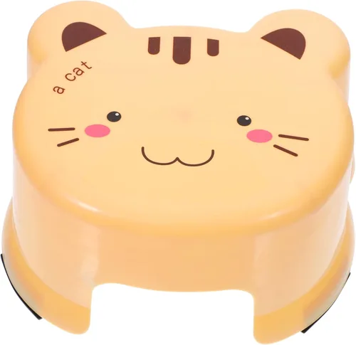 KOMBIUDA Inicio Taburetes de baño portátiles engrosados Pequeño resbalón compacto no plástico japonés embarazada inodoro Skid Room Step Cartoon