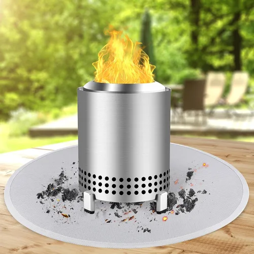 Miniatura 2 de Tapete para hoguera de 18.5 pulgadas compatible con accesorios Solo Stove Mesa y Mesa XL, tapete ignífugo compatible con Solo Stove Mesa, tapetes