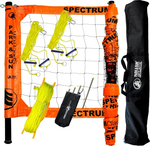Miniatura 15 de Park & Sun Sports Spectrum Classic: Sistema de red de voleibol profesional ajustable para exteriores Azul denim