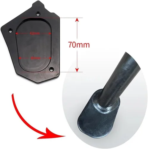 Miniatura 3 de Soporte lateral de motocicleta para B&MW R 1200 GS R1200GS LC 17-22 R1200 GS LC Adventure 14-22 Sport-Suspension Extension Plate (Color : 1)