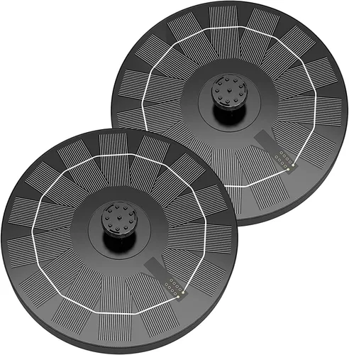 Miniatura 12 de AISITIN Bomba solar de fuente de baño de pájaros de 2.5 W, bomba de fuente solar para baño de pájaros con 6 boquillas, bomba de fuente de agua solar