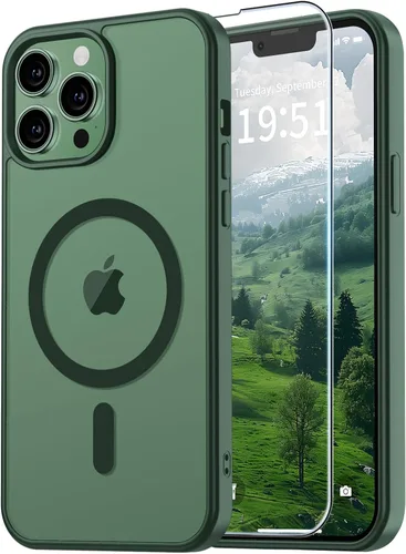 Miniatura 130 de vnnink para iPhone 12 y iPhone 12 Pro, funda de teléfono celular translúcida con protección contra caídas de grado militar, mate magnética