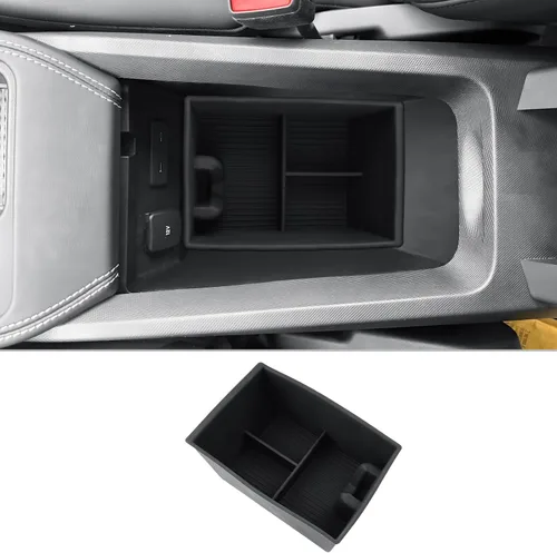 Miniatura 10 de CDEFG Organizador de consola central para Ford Ranger 2026 2026 (Raptor/Lariat/XLT/XL) Accesorios Bandeja de consola central reposabrazos caja
