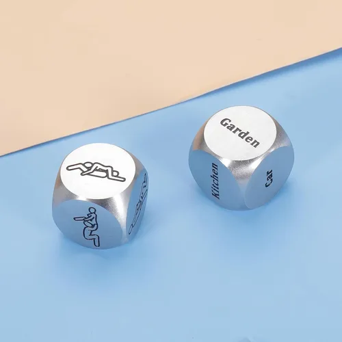 Miniatura 4 de 2 dados de regalo para el día de San Valentín para él, su aniversario, para novio, novia, marido, esposa, hombres y mujeres, juego nocturno