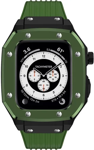 Miniatura 15 de Funda de aleación para Apple Watch Band Series 8, de 1.77 pulgadas, 1.65 pulgadas, 1.65 pulgadas, kit de modificación de marco de metal, accesorios