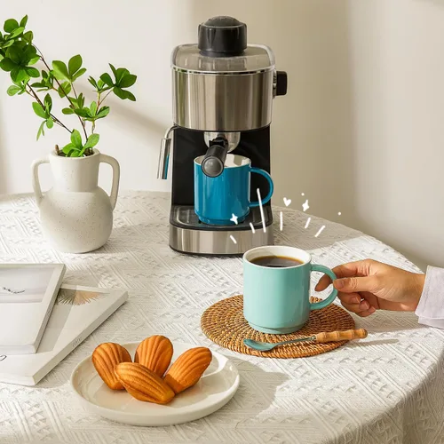 Miniatura 3 de Sweese Tazas de café apilables, tazas de porcelana de 10 onzas para bebidas de café especiales, capuchino, café moca, café con leche, té y té, juego