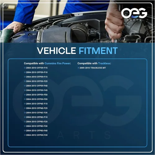 Miniatura 4 de OEG Parts Nuevo alternador compatible con Cummins Fire Power CFP83-F10 04-10 5293586 3972730 4007486 8600531 19020204 8600030 ADR0422 ADR0457