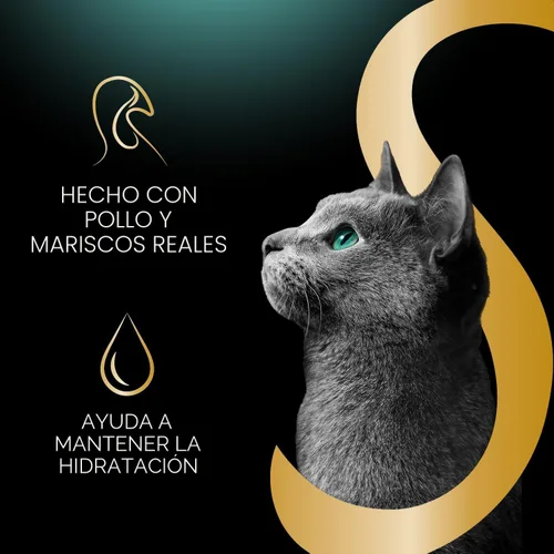 Miniatura 3 de Sheba Selections - Filetes en Caldo para Gatos Adultos, Receta de Pollo y Camarón, 1.3 oz. Tazas, 12