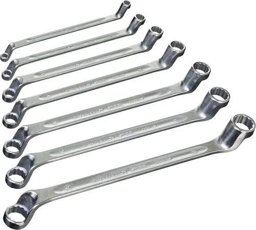 Miniatura 7 de Stahwhile 96410405 Llaves de Anillo de Doble Extremo (Spanners) con Cabezales Desplazados, Hechas de Acero de Aleación de Cromo y Cromadas