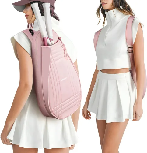 ARCFOX Mochila para raqueta de tenis 2 en 1 de gran capacidad para mujeres y hombres, bolsa de hombro para tenis resistente al agua y ligera para