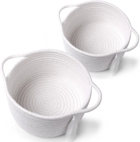 Miniatura 31 de Cestas de regalo grandes vacías para llenar, bonita canasta tejida para adolescentes, mujeres, baby shower, cubo de juguetes pequeño decorativo