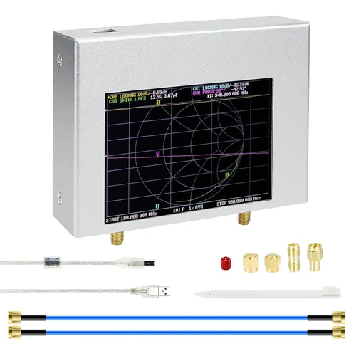 AURSINC Analizador de red vectorial NanoVNA V2 Plus5 (V2 PLUS4 Pro) actualizado Analizador de antena de 50kHz-4.4GHz con analizador de antena de