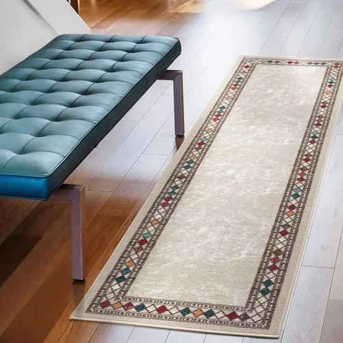 Miniatura 32 de Antep Rugs - Alfombras modernas con bordes, antideslizantes (antideslizante), de perfil bajo con respaldo de goma, para cocina, juego de 2 piezas