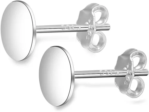 Miniatura 7 de Adabele - 10 pares de aretes de plata esterlina chapados en oro real, 0.035 in, pin de 0.12 pulgadas, pequeño pegamento en almohadilla plana con 20
