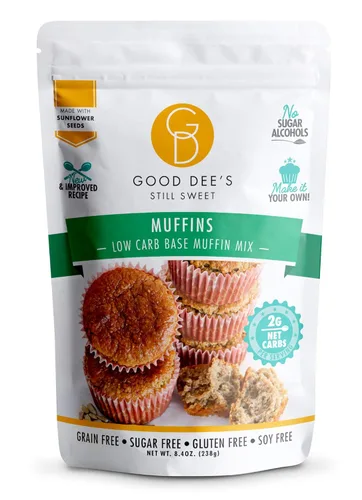 Miniatura 12 de Good Dees Mezcla para Hornear Baja en Carbohidratos, Mezcla para Galletas de Azúcar, Mezcla para Hornear Keto, Sin Azúcar Añadido, Sin Lácteos, Sin