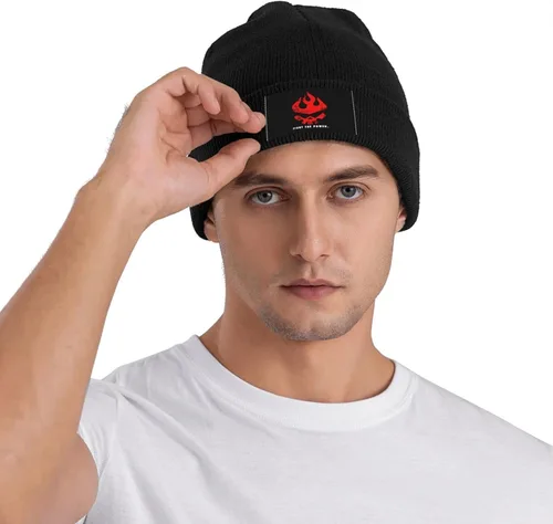 Miniatura 2 de DaigMeng Anime Gurren Lagann - Gorro de punto suave para hombres y mujeres, gorro de invierno cálido