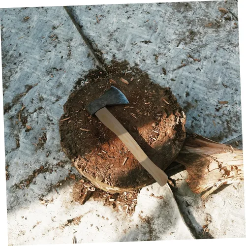 Miniatura 9 de DOITOOL 2 piezas de hacha de madera de repuesto de mango de hacha de hacha de madera de nogal, piezas de hacha, accesorios para el hogar, camping al