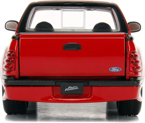 Miniatura 5 de Jada Toys Fast & Furious 1:24 Brian's Ford F-150 SVT Lightning - Coche fundido a presión, juguetes para niños y adultos, rojo (99574)