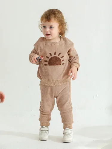 Miniatura 33 de Ropa de bebé niño niño manga larga con estampado de oso + pantalones deportivos