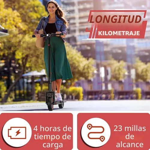 Miniatura 4 de MAXSHOT Electric Scooter for Adults, 8.5/14" Tires, 19/22Mph, 350W/500W Motor, 16-28 Miles Range, Folding E-Scooter with Dual Suspension,APP Control