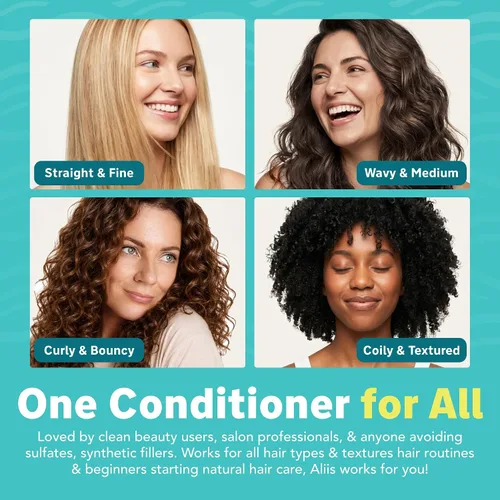 Miniatura 6 de ALIIS Acondicionador diario – Acondicionador hidratante ligero para desenredar, suavidad y cabello manejable – Sin sulfatos, seguro