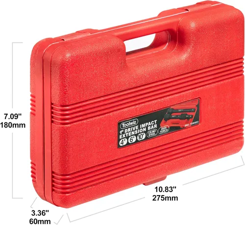 Miniatura 7 de Toolwiz Juego de Extensión de Dados de 1'', 4'', 6'', 10'' (3 Piezas) Acero Cr-Mo, Barra de Extensión de Transmisión de 1 Pulgada con Pasador