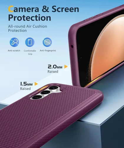Miniatura 859 de FNTCASE Funda para iPhone 17 Pro: Fundas delgadas translúcidas de color azul claro compatibles con MagSafe, protección completa de la cámara
