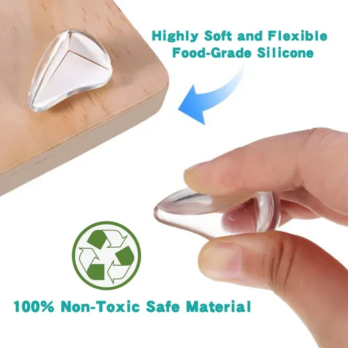 Miniatura 4 de Paquete de 16 protectores de esquina para bebé, protectores de esquina transparentes, protector de esquina de muebles y parachoques de seguridad