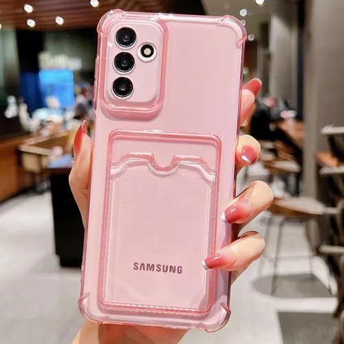 Miniatura 133 de Tuokiou Funda para Samsung Galaxy A14 5G, Fundas Protectoras Transparentes con Ranura para Tarjetas, Funda Cartera de TPU Suave Ajustada Resistente