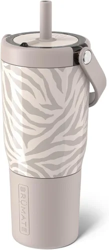 Miniatura 36 de BrüMate Resa - Vaso de viaje 100% a prueba de fugas de 25 onzas con asa y pajilla, popote SoftSip flexible, funda de silicona para mayor