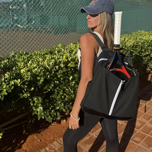 Miniatura 5 de AYRES Mochila de tenis – Amplia bolsa de tenis, pádel y pickleball para mujer Compartimento para raqueta de acceso rápido (para 2) Bolsa