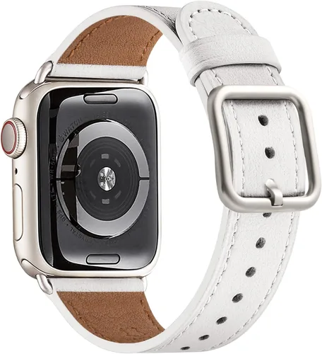 Miniatura 66 de MNBVCXZ Correas de cuero compatibles con Apple Watch para mujeres, correa de repuesto genuina para iWatch Series 11 10 9 8 7 6 5 4 3 2 1 SE 3 SE 2
