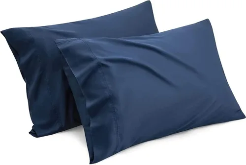 Miniatura 7 de Luxury Hotel Collection - Juego de 2 fundas de almohada tamaño King, color beige liso, microfibra cepillada suave, resistente a las arrugas